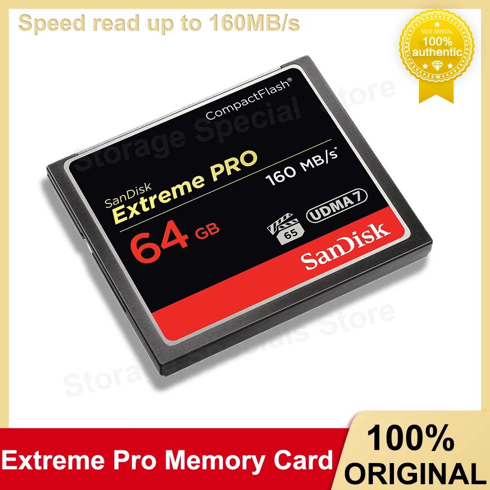 SanDisk Extreme PRO Ʈ ÷ ޸ ī, ĳ ī޶  CF ī, Ǯ HD 4K , ӵ 160 MB/s, 64GB, 128GB, 256GB